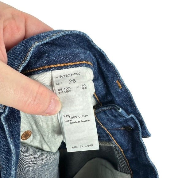 NWT MOUSSY Medium Wash Straight Leg Denim Jeans Whiskering Button Fly Size 26 - Picture 11 of 15